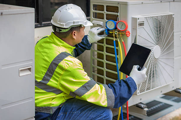 Professional Hvac technician working in Brant Rock, MA